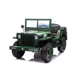 24V Freddo Military Willy Jeep 3 Seater Electric Ride on  Freddo Toys