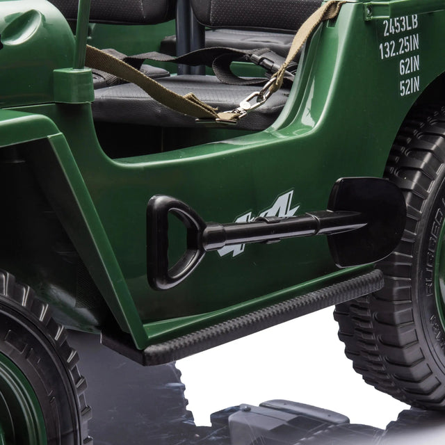 24V Freddo Military Willy Jeep 3 Seater Electric Ride on – Freddo Toys