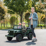 24V Freddo Military Willy Jeep 3 Seater Electric Ride on - Freddo Toys