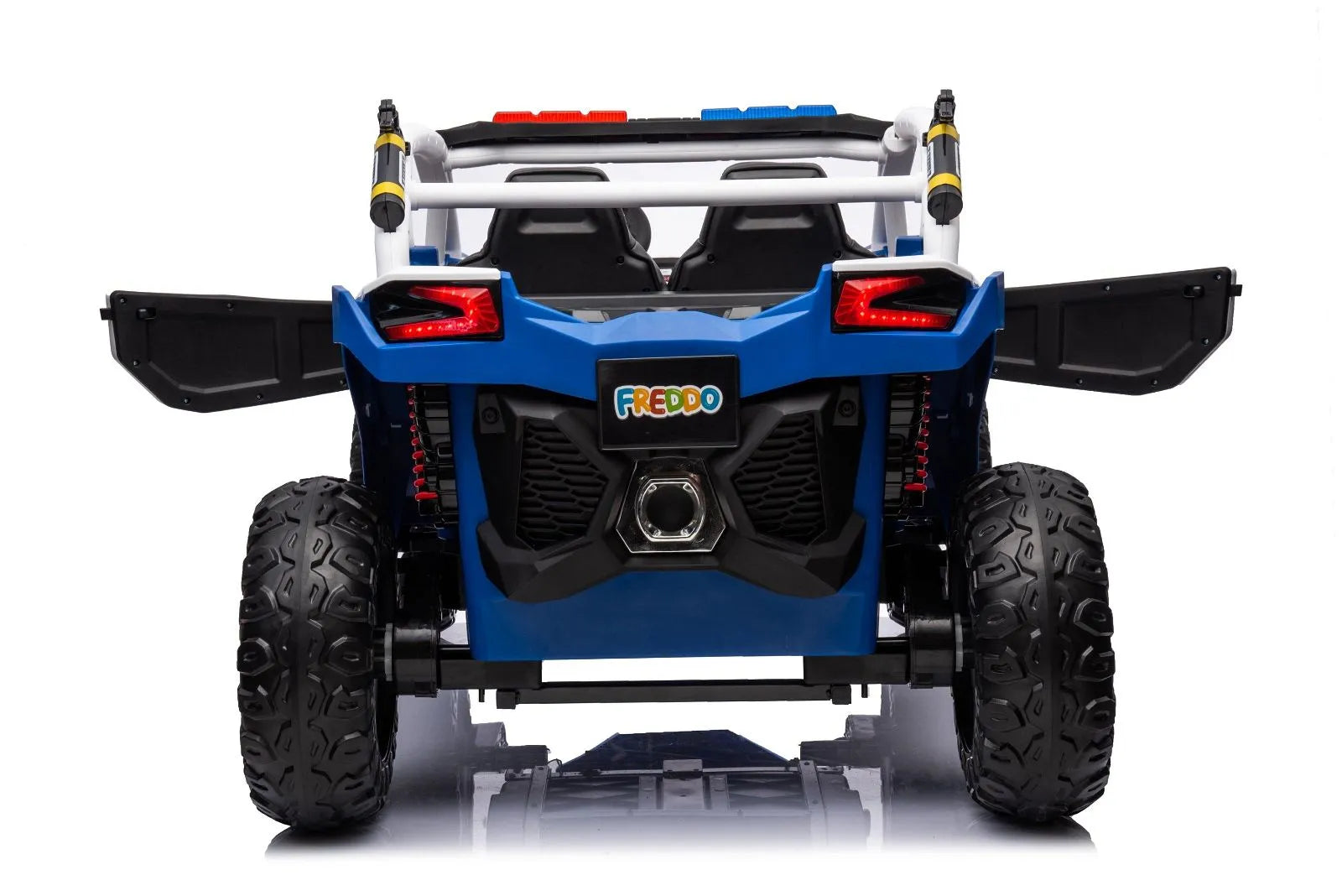 24V Freddo Storm Police Car Toy 2-Seater with Lights & Sirens – Freddo Toys
