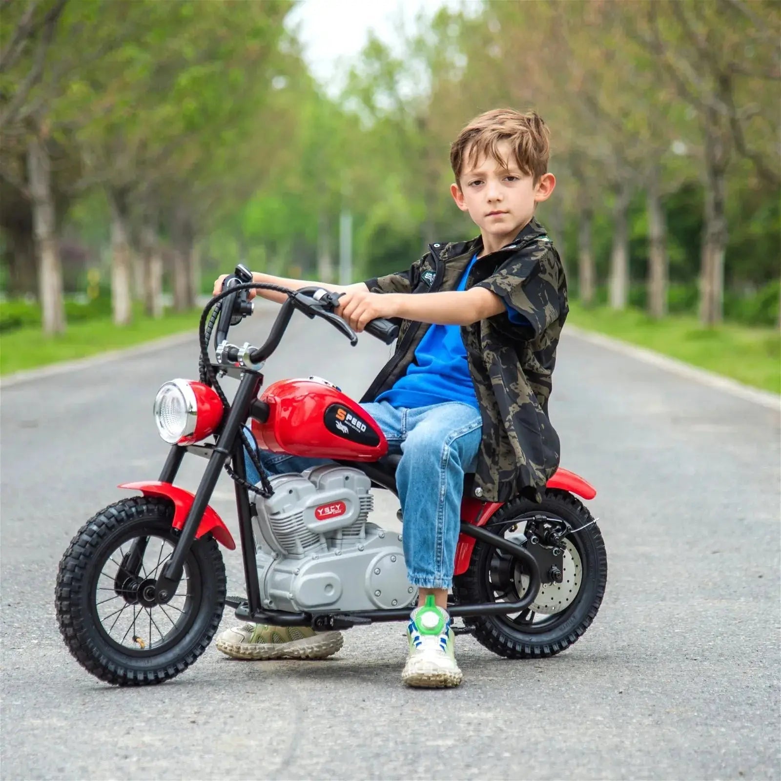 chopper children Chic Pink 3-Wheel Chopper Motorcycle for Kids with Headlight
