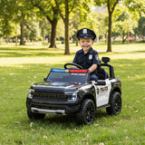 12V Licensed Ford Raptor Police Interceptor Kids Ride-On Truck
