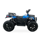 24V Freddo Pioneer Kids Electric ATV with Brushless Motor, Air Tires & Suspension - Blue