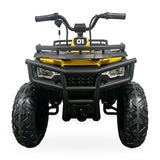 24V Freddo Pioneer Kids Electric ATV with Brushless Motor, Air Tires & Suspension - Yellow