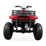 24V Freddo Pioneer Kids Electric ATV with Brushless Motor, Air Tires & Suspension - Red