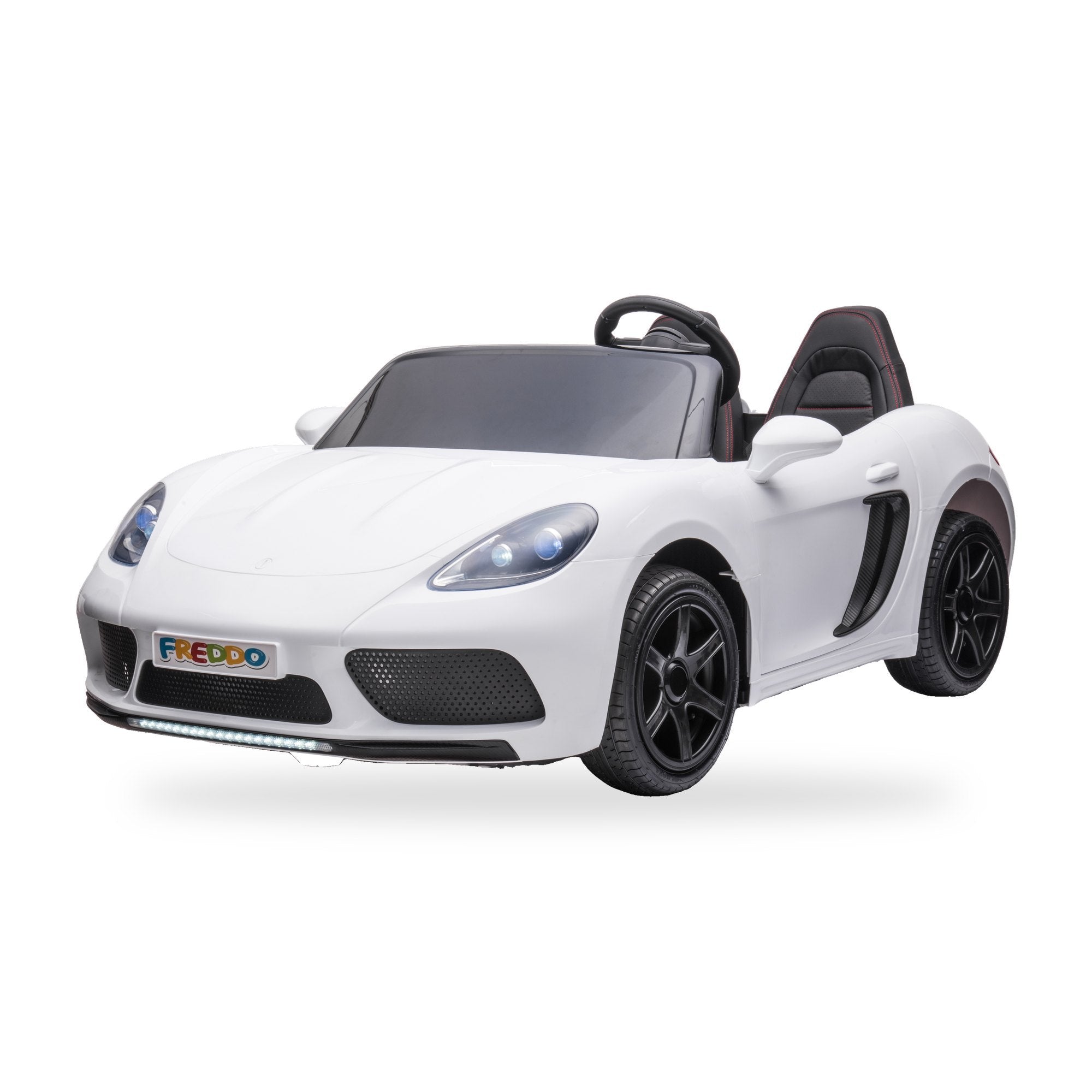 24V Freddo Viper XXL 2-Seater Ride-On Car for Kids & Adults with Brushless Motor - White