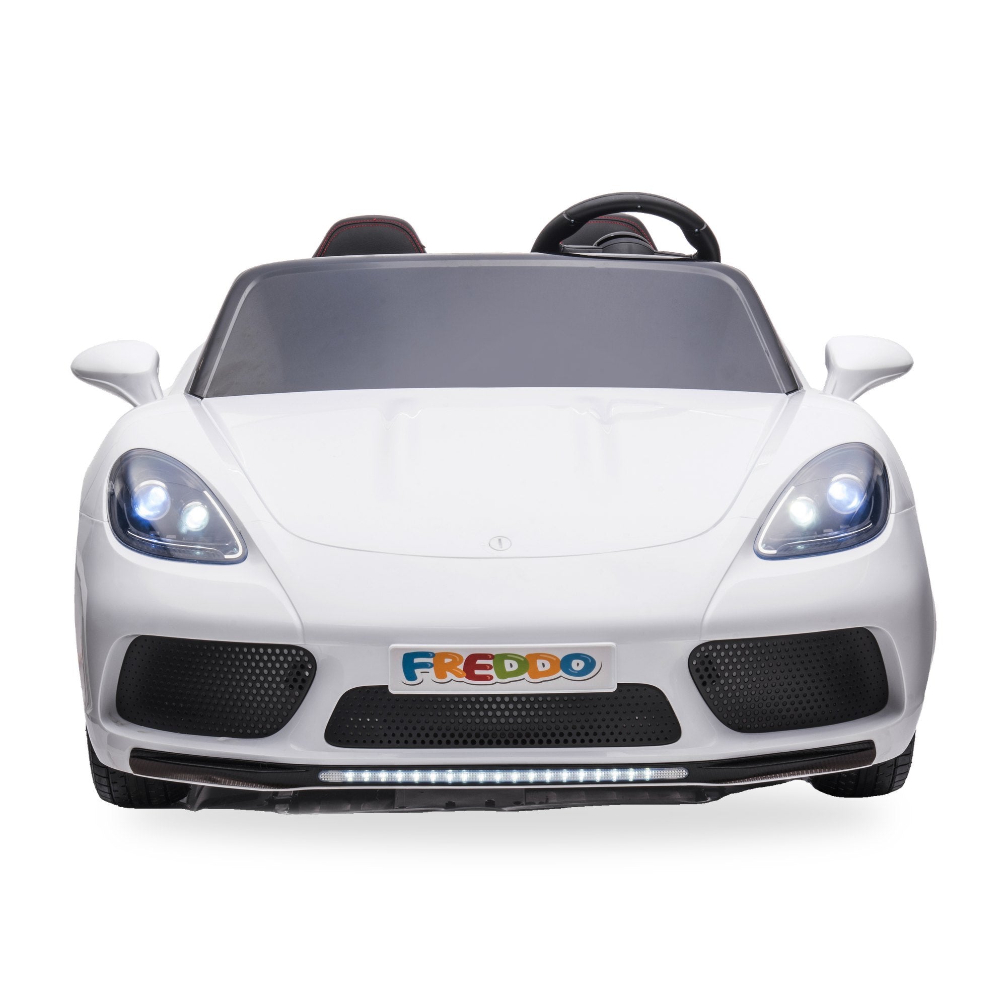 24V Freddo Viper XXL 2-Seater Ride-On Car for Kids & Adults with Brushless Motor - White