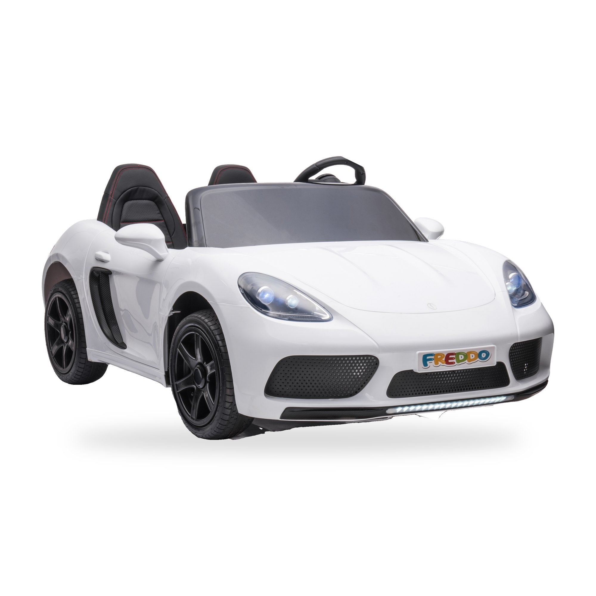 24V Freddo Viper XXL 2-Seater Ride-On Car for Kids & Adults with Brushless Motor - White