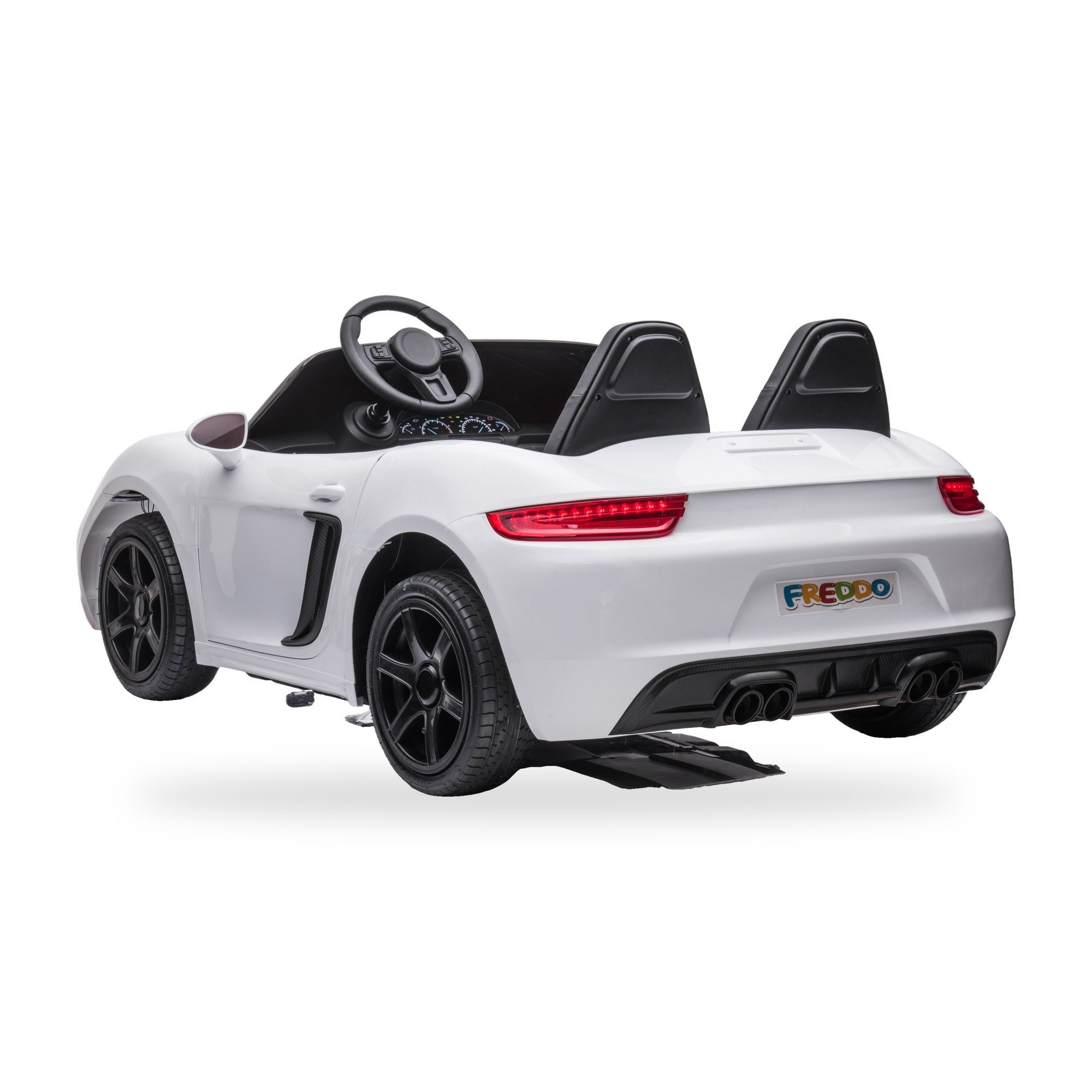 24V Freddo Viper XXL 2-Seater Ride-On Car for Kids & Adults with Brushless Motor - White