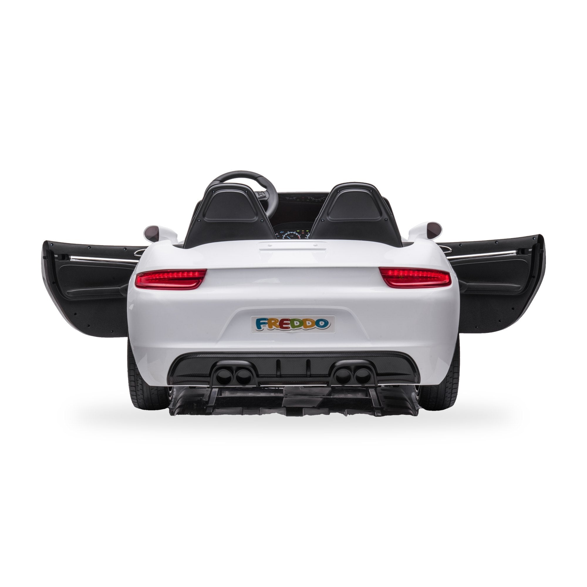 24V Freddo Viper XXL 2-Seater Ride-On Car for Kids & Adults with Brushless Motor - White