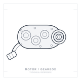 6V Mini CAT ATV - Compatible Motor