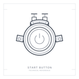 Technical drawing - Start Button