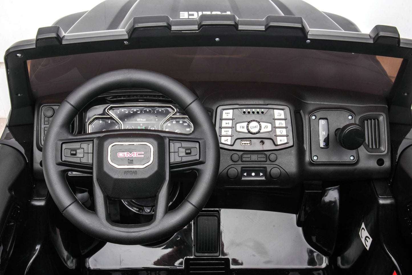 24V GMC Sierra Denali 2 Seater Police Ride-On Truck